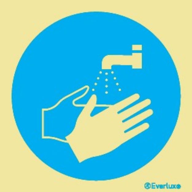 Wash your hands - mandatory sign 